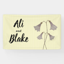 Wildblume Lila Botanische Hochzeit Banner