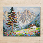 Wildblume Maler und Maler Kunst, Dichtung und Musi<br><div class="desc">Zusammen mit der Schönheit der Natur bietet dieses pulsierende Puzzle mit einer Berghütte,  umgeben von Wildblumen. Dieses atemberaubende Kunstwerk ist perfekt für Puzzlefans geeignet und bietet viel Spaß und Entspannung,  während Sie die Ruhe der Wildnis erleben. Ideal für Naturliebhaber!</div>