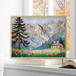 Wildblume Maler und Maler Kunst, Dichtung und Musi Poster<br><div class="desc">3:4 Verhältnis. Erleben Sie die Schönheit der Natur in diesem lebendigen Gemälde einer Berghütte,  umgeben von Wildblumen. Dieses atemberaubende Wandkunstposter erweckt die Stille der Wildnis und verleiht Ihrem Zuhause- oder Bürodekor einen farbenfrohen und ruhigen Touch.</div>
