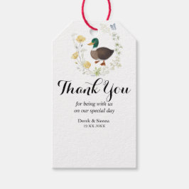 Wildblume Mallard Duck Wedding Geschenkanhänger
