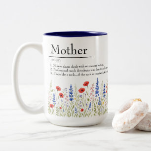 Wildblume Mama Tasse - Muttertagsgeschenk