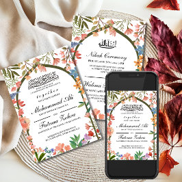 Wildblume Masjid Muslim Wedding Nikah Walima Einladung