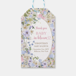 Wildblume Meadow boho Arch Elegantes Flora Baby Geschenkanhänger