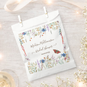 Wildblume Meadow Butterfly Brautparty Geschenktütchen