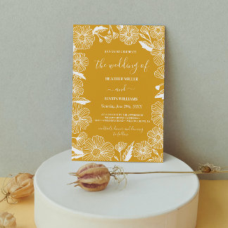 Wildblume Meadow Garden Wedding Botanical Einladung