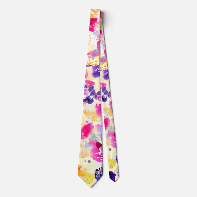 Wildblume Meadow Shabby Blume Krawatte (Vorderseite)