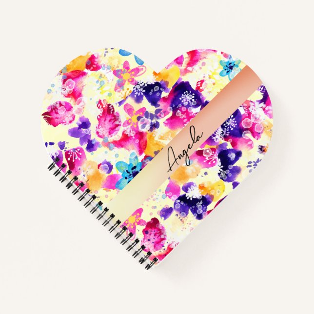 Wildblume Meadow Shabby Blume Notizbuch (Vorderseite)