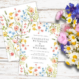 Wildblume Meadow Summer Garden Wedding Einladung