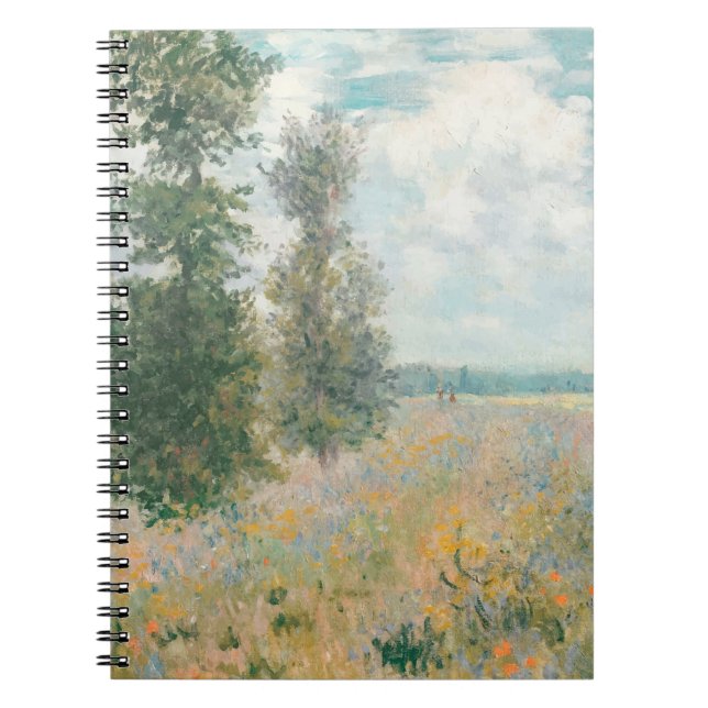 Wildblume Meadow Summer Impressionist Notebook Notizblock (Vorderseite)