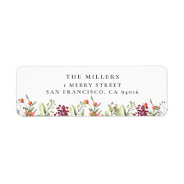 Wildblume Meadow Wedding Address Labels
