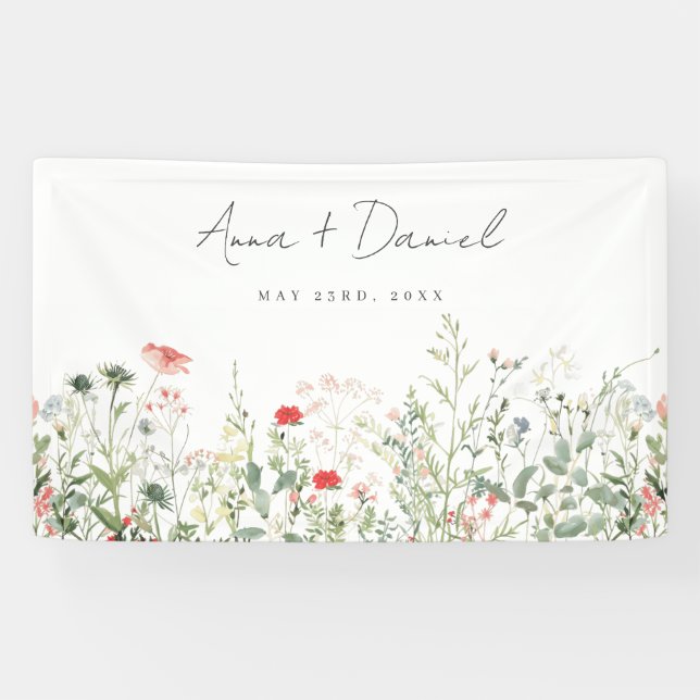Wildblume Meadow Wedding Banner (Horizontal)