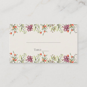 Wildblume Meadow Wedding Platzkarte - Ecru