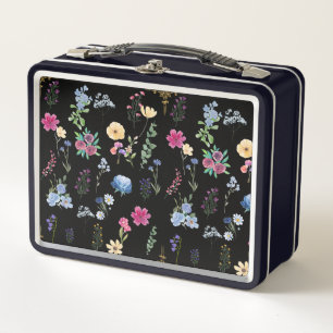 Wildblume Metall Brotdose