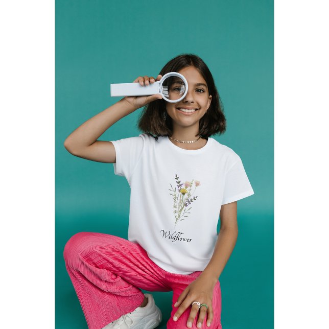 Wildblume Mini Girl Daughter T-Shirt (Von Creator hochgeladen)