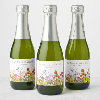 Wildblume Mini Sparkling Weinflaschen
