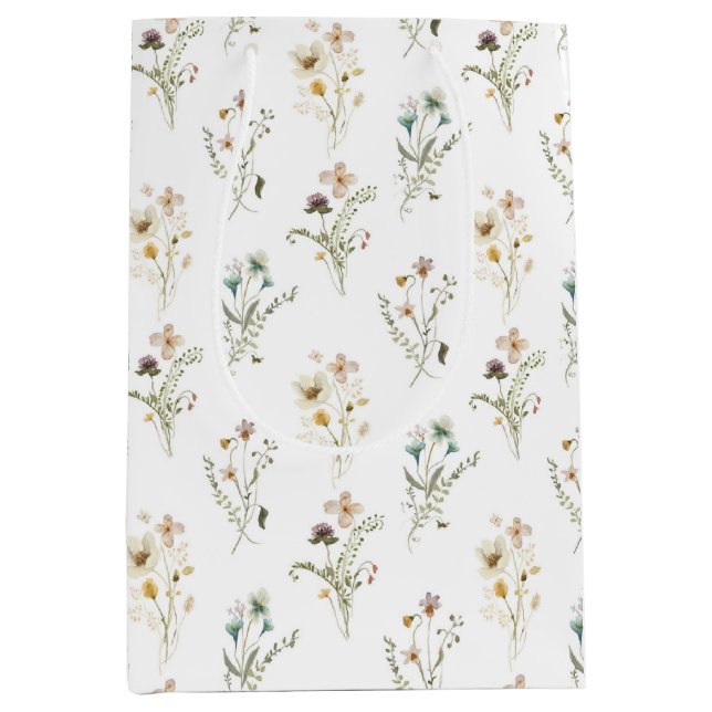 Wildblume Mittlere Geschenktüte (Vorderseite)