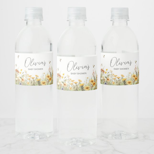 Wildblume Mommy to Bee Baby Dusche (Flaschen)