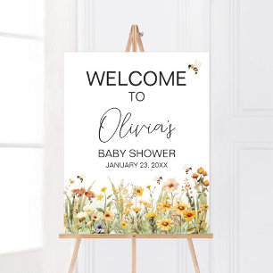 Wildblume Mommy to Bee Baby Dusche Willkommen Poster
