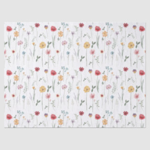 Wildblume-Muster für Wiese Cottagecore Boho Vibe Seidenpapier