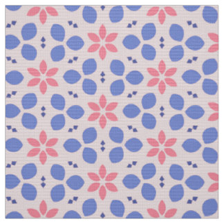 WILDBLUME - Niedliche botanische Blume auf rosa Bl Stoff