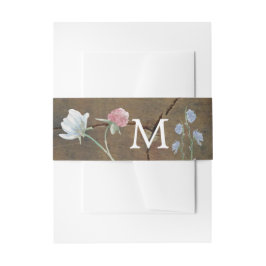 Wildblume Oak Wood Wedding Einladungsbanderole