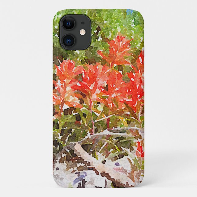 Wildblume Paint Brush Case-Mate iPhone Hülle (Rückseite)