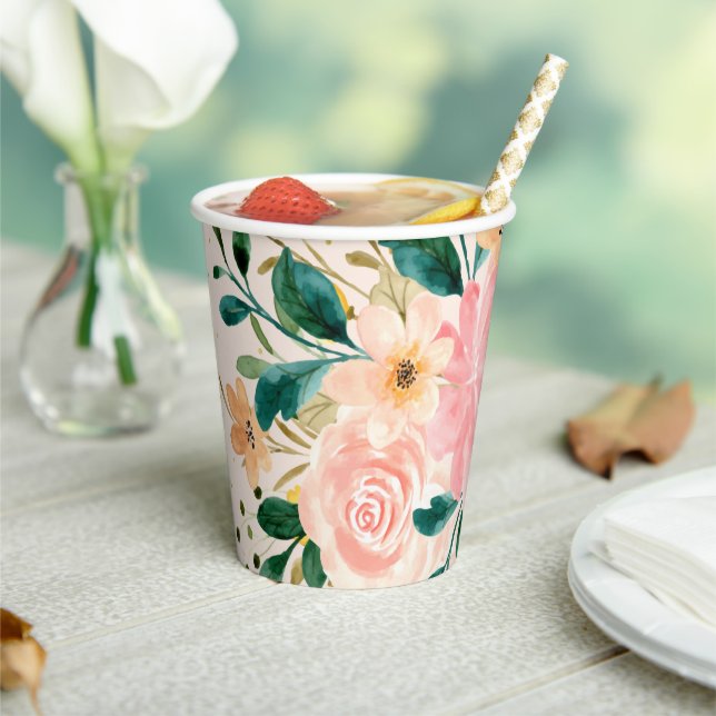 Wildblume Paper Cups Pappbecher (In Situ)