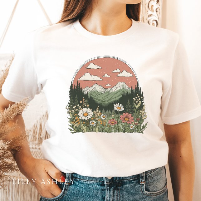 Wildblume Park Daisies T - Shirt für Frauen (Von Creator hochgeladen)