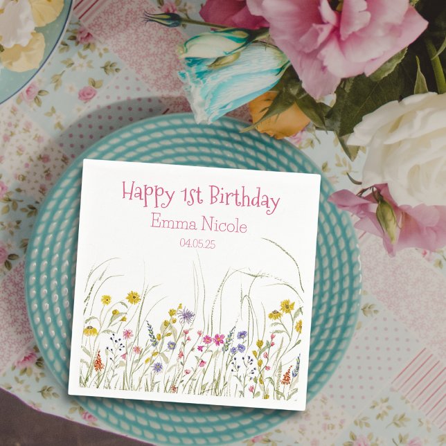 Wildblume Party Napkins Serviette (Von Creator hochgeladen)