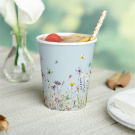 Wildblume-Party-Papiertasse Pappbecher