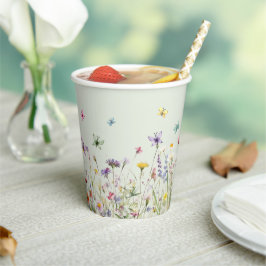 Wildblume-Party-Papiertasse Pappbecher