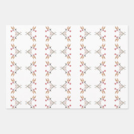 Wildblume Pattern Geschenk Geschenkpapier Set