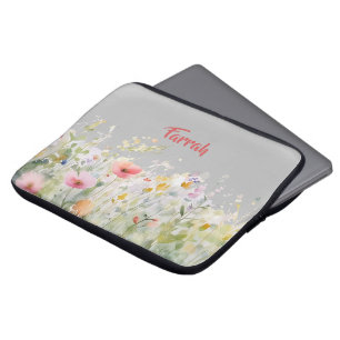 Wildblume Personalisiert Laptopschutzhülle