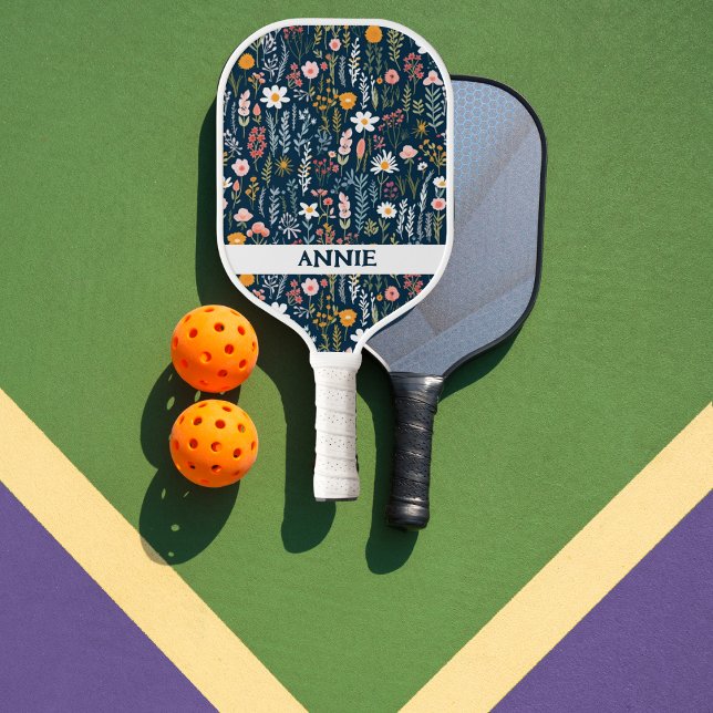 Wildblume Personalisiert Pickleball Paddel Schläger (Von Creator hochgeladen)