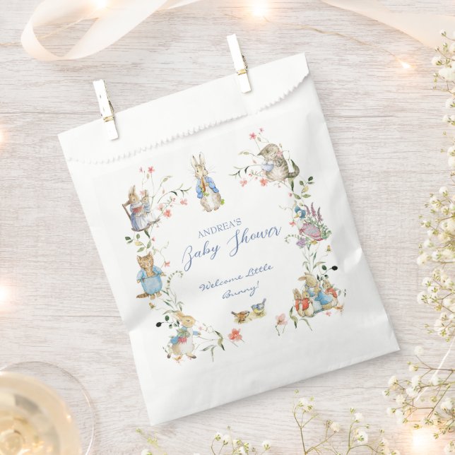 Wildblume Peter die Rabbit Babydusche Geschenktütchen (Ausgeschnitten)