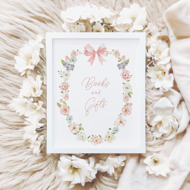 Wildblume Pink Bow Baby Girls Bücher & Geschenke U Poster (Von Creator hochgeladen)