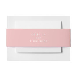 Wildblume Pink Elegante Hochzeitssuite Einladungsbanderole