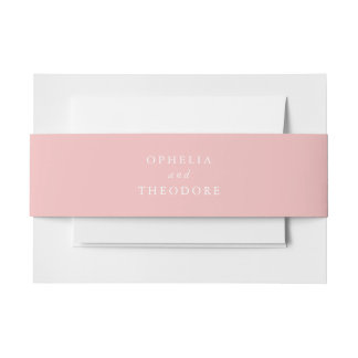 Wildblume Pink Elegante Hochzeitssuite Einladungsbanderole