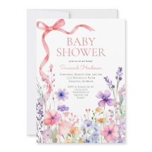 Wildblume Pink Ribbon Babydusche