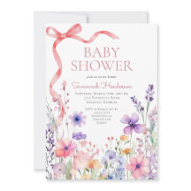 Wildblume Pink Ribbon Babydusche