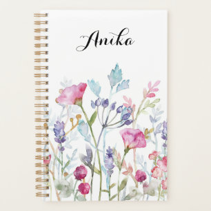 Wildblume-Planer, individuelle Name-Planer Planer