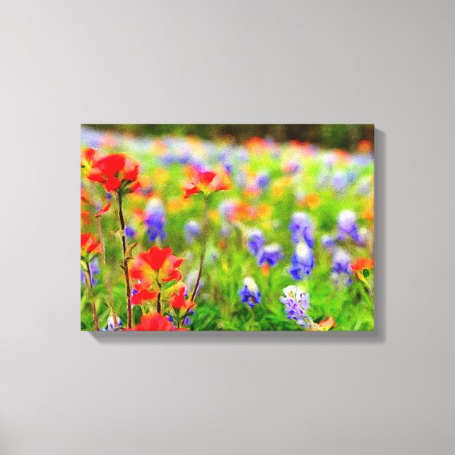 Wildblume Portrait auf Leinwand (Vorderseite)