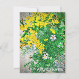 Wildblume Postkarte