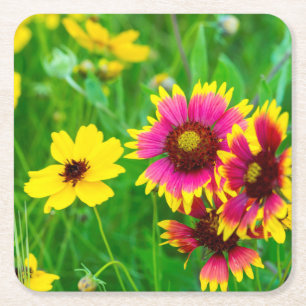 Wildblume Prairie Rechteckiger Pappuntersetzer