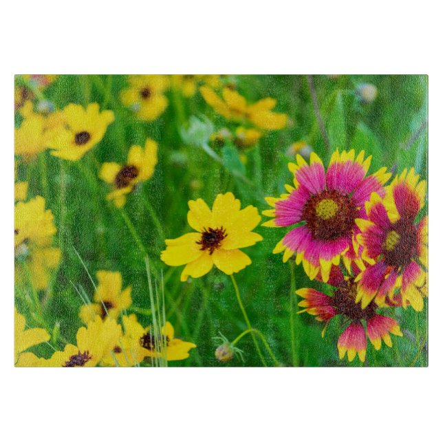 Wildblume Prairie Schneidebrett (Vorderseite)
