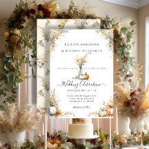 Wildblume Pumpkin Fall Foliage Blumenhochzeit