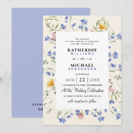 Wildblume QR-Code für Wasserfarben Einzelheiten UA Einladung