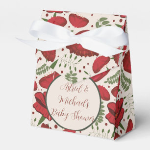 Wildblume Red Poppy Baby Dusche Geschenkschachtel