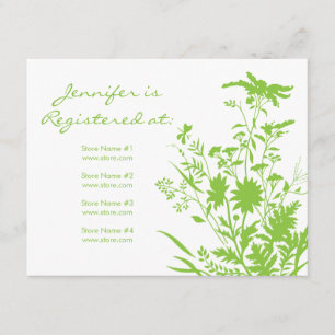 Wildblume-Register-Karte - 4,25" x 5,5" Begleitkarte