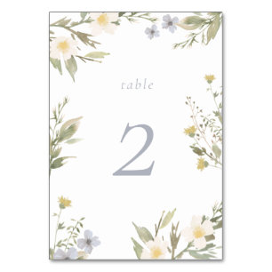Wildblume Romance Tischnummer